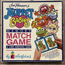 Jim Henson’s Muppet Babies Memory Match Game 1989 by Colorforms Complete picture