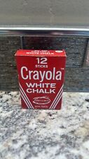 Vintage Binney Crayola White Chalk No. 320 Red Box Made in USA picture
