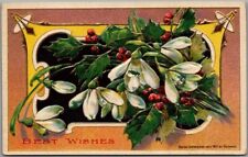 Vintage 1910s Christmas Embossed Postcard 