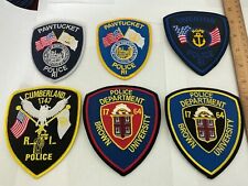 Rhode Island  Police  Law Enforcement collectable Patch Set 6 pieces full size. picture