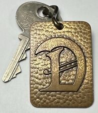 Vintage 1960s DRAKE HOTEL Room Key & Brass Fob New York City Grand Central NYC picture