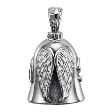 White Angel Guardian Motorcycle Riding Bell Good Luck For Biker Rider Gift picture