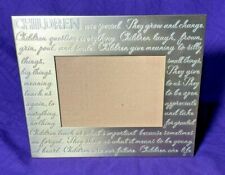 'Children are special' 3X5 Bronze Colored Metal Photo Frame - Easel Back picture