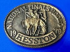 1979 NFR National Finals Rodeo Hesston Fifth Edition Commemorative Belt Buckle picture