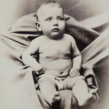 Cabinet Card Photo Baby c1885 Syracuse NY Goodwin Antique New York Child B380 picture