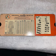 Vintage Amphenol Corporation Controls Division Trimmer Selector Slide Rule USA picture