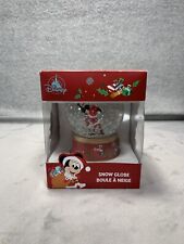 Disney Store 2020 Snow Globe Christmas Holiday Santa Claus Mickey and Minnie  picture