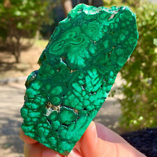 137G Natural glossy Malachite transparent cluster rough mineral sample picture