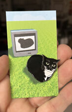 Maxwell Dancing Cat enamel pin Tuxedo Poly Kitty Kawaii Meme Tik Tok Hat Bag picture