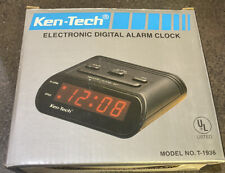 Ken-Tech Electronic Digital Alarm Clock Model T-1936  New With Box NOS Vintage picture