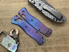 Flamed v3 REPTILIAN engraved Titanium Scales for Benchmade Bugout 535 picture