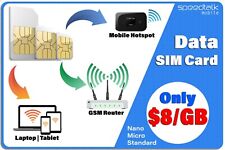 SpeedTalk Hotspot WiFi MiFi Internet 5G 4G LTE Data SIM Card 1GB (US) | Roaming  picture