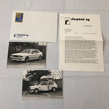 1980 Rinspeed Volkswagen VW Golf and Scirocco Turbo Press Kit with Photos picture