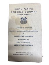 Vintage Union pacific railroad company schedule of rules and books picture