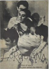 Beautiful 1964 Worlds Fair Lorquiana Ballet Program - Spanish Pavilion - Lorca  picture