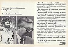 1967 Transamerica Life Insurance President Beckett Vintage Mag Print Ad/Poster picture