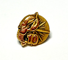 Red Lobster Collectible 10 Years Commemorative Pin 10K Gold CTO picture