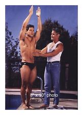 MARIO LOPEZ SHIRTLESS beefcake photo posed as and with GREG LOUGANIS (92) picture