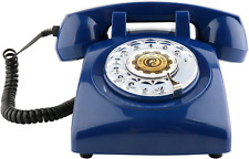 Rotary Dial Telephones  1960'S Classic Old Style Retro Landline Desk Telephone picture