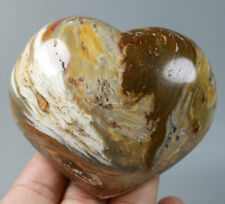 Collection  Amazing Ocean Jasper Agate Geode Crystal Heart Reiki Stone 283g picture