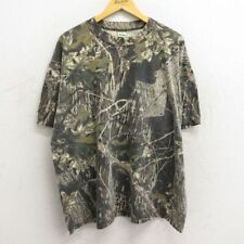 Xl/Used Short Sleeve Vintage T-Shirt Men'S 00S Mossy Oak With Chest Pocket Large picture