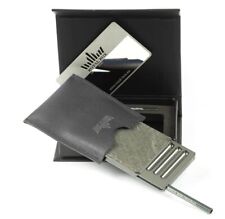 Royal Box Stone ALPHA  Titanium 8 Slot Snuff Box w/ 3” Built In Metal Straw NEW picture