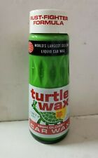 Vintage 1970s Turtle Wax T123 High Gloss Car Wax 18 Fl. Oz. Glass Bottle picture