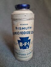 Vintage Tin Bismuth Formic Iodide Compound Tin Medical Advertising  picture