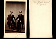Vintage Stanislas & Edmond de Jotemps Twins Albumen Print CDV.Ernest Per picture