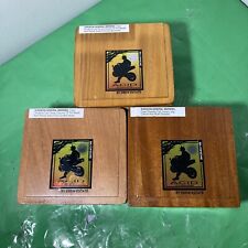 Acid Cigar Boxes Set of 3: Empty Acid Cigar Box - Assorted Shades Of Brown 6.5x6 picture