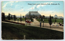 Pittsburgh, PA, Phipps Conservatory, Schenley Park Antique Vintage 1914 Postcard picture