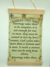  Marriage Takes Three, Canvas Wall Print, 8x12 picture