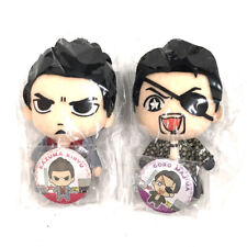 SEGA Ryu ga Gotoku KIWAMI Goro Majima & Kazuma Kiryu Plush Doll & Can Badge Set picture