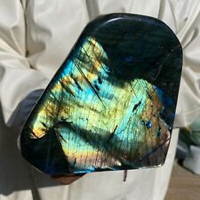 6.5lb Natural Flash Labradorite Quartz Crystal Freeform rough Mineral Healing picture