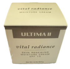 Ultima II Vital Radiance SKIN Renewing Moisture Cream SPF 15 1.6 oz/45.4g New  picture