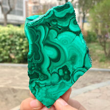 334G Natural glossy Malachite transparent cluster rough mineral sample picture