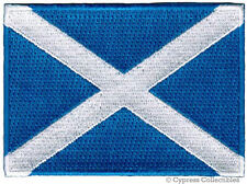 SCOTLAND FLAG PATCH embroidered iron-on SCOTTISH EMBLEM ST ANDREWS CROSS SALTIRE picture