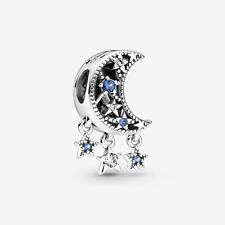 New Pandora Dream Big Star & Crescent Moon Charm Bead w/pouch Christmas Sale picture