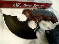 Ridge Runner Modified ULU Skinner Hunter Knife Full Tang Pakkawood RR824 6.50