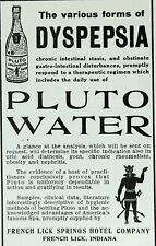 1915 PLUTO WATER Dyspepsia Medical Advertising Original Antique Print Ad picture