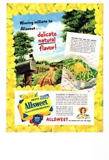 Vtg Print Ad 1947 Swift's Allsweet Vegetable Margarine Oleomargarine picture