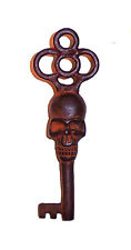 Victorian Skull Key Vintage Antique Style Cast Iron Skeleton Key picture