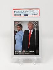 2016 Topps Now Election #16-17 Donald Trump & Melania White House 45th PSA 8  picture