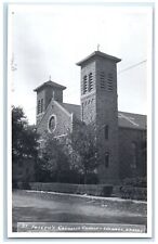c1950's St. Joseph's Catholic Church Shawnee Kansas KS RPPC Photo Postcard picture