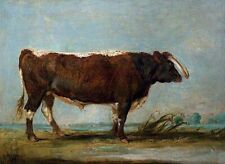 Dream-art Oil painting cow Leicestershire-Longhorn-Bull-James-Ward-oil-painting picture