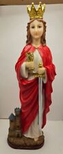St. Barbara Statue /Saint Barbara Holy Figurine Sculpture 22