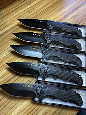 wholesale lot of 5 assisted spring tactical folding knives Black -NEW IN BOX picture