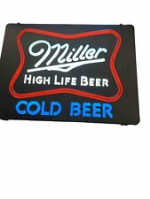 Vintage Miller High Life Light Up Bubble Sign Man Cave Special Near Perfect WOW picture