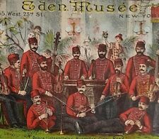 Graphic 1880s Trade Card Eden Musee 55 West 23rd St NY Vtg Hungarian Gipsy Band picture