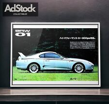 90's Authentic Official Vintage BLITZ × TOYOTA SUPRA JZA80 Mk4 Ad Poster, 800ps picture